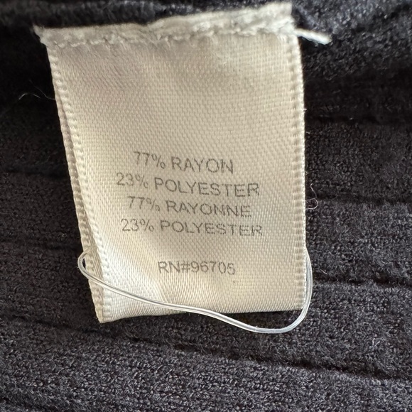 Rebecca Taylor Pleated Black Stretch Skirt Size Medium - Picture 7 of 8